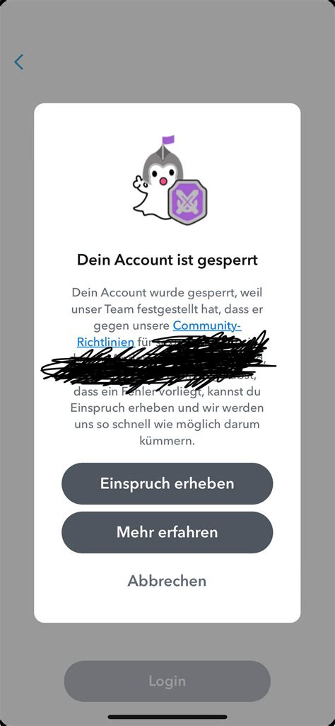 snapchat account gesperrt|Reset Password